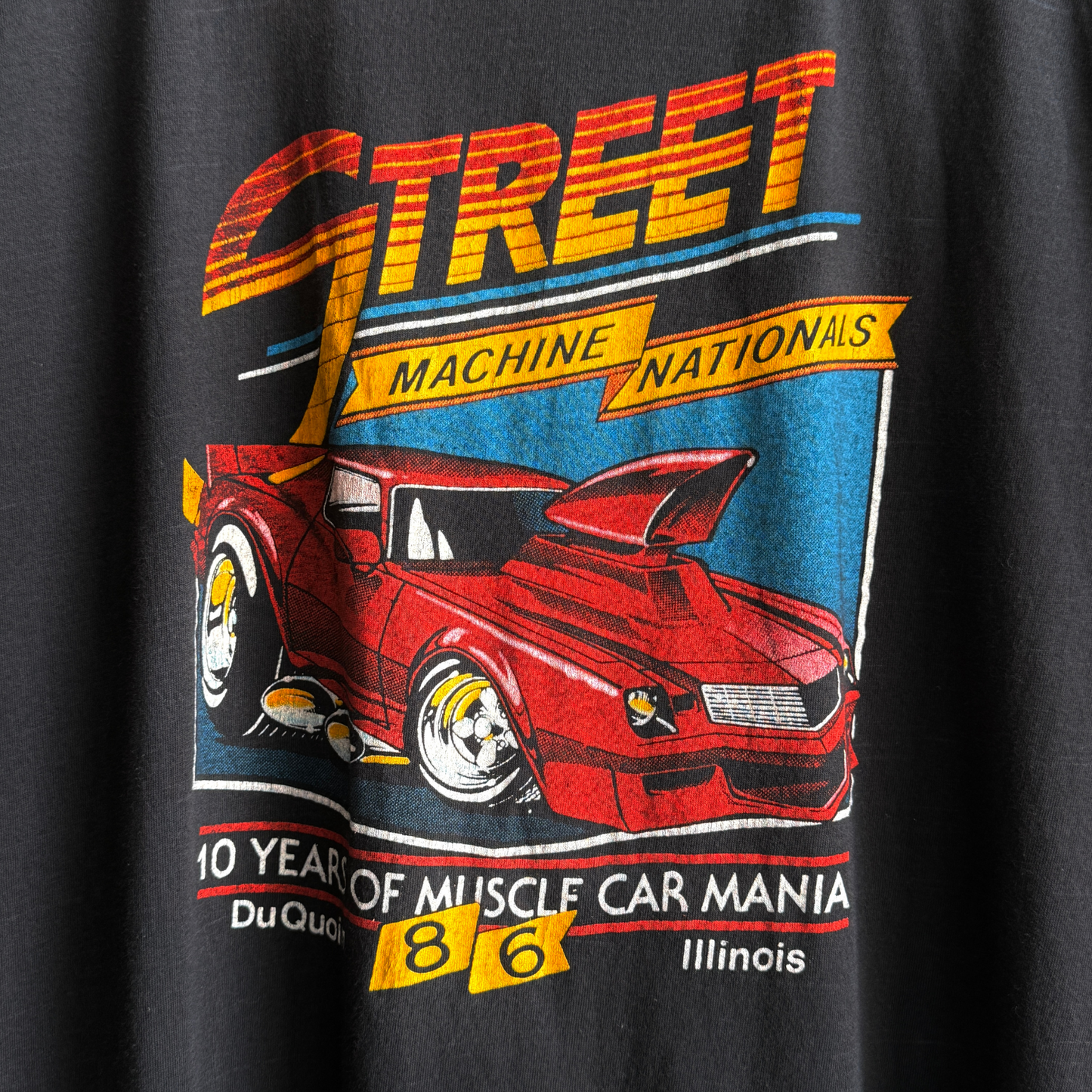 1986 Street Machine Nationals Muscle Car Mania Graphic Tee