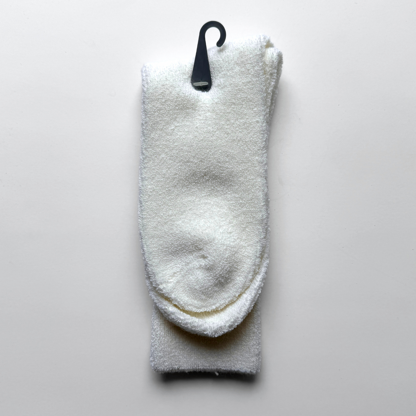 1980s White Terry Velour Crew Socks