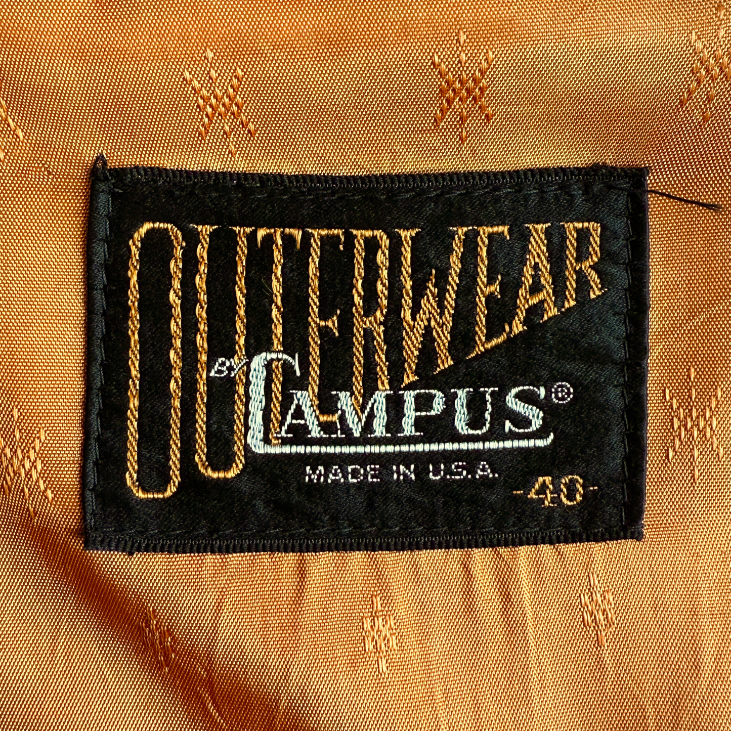 1950s Brown & Orange Ricky Gabardine Jacket
