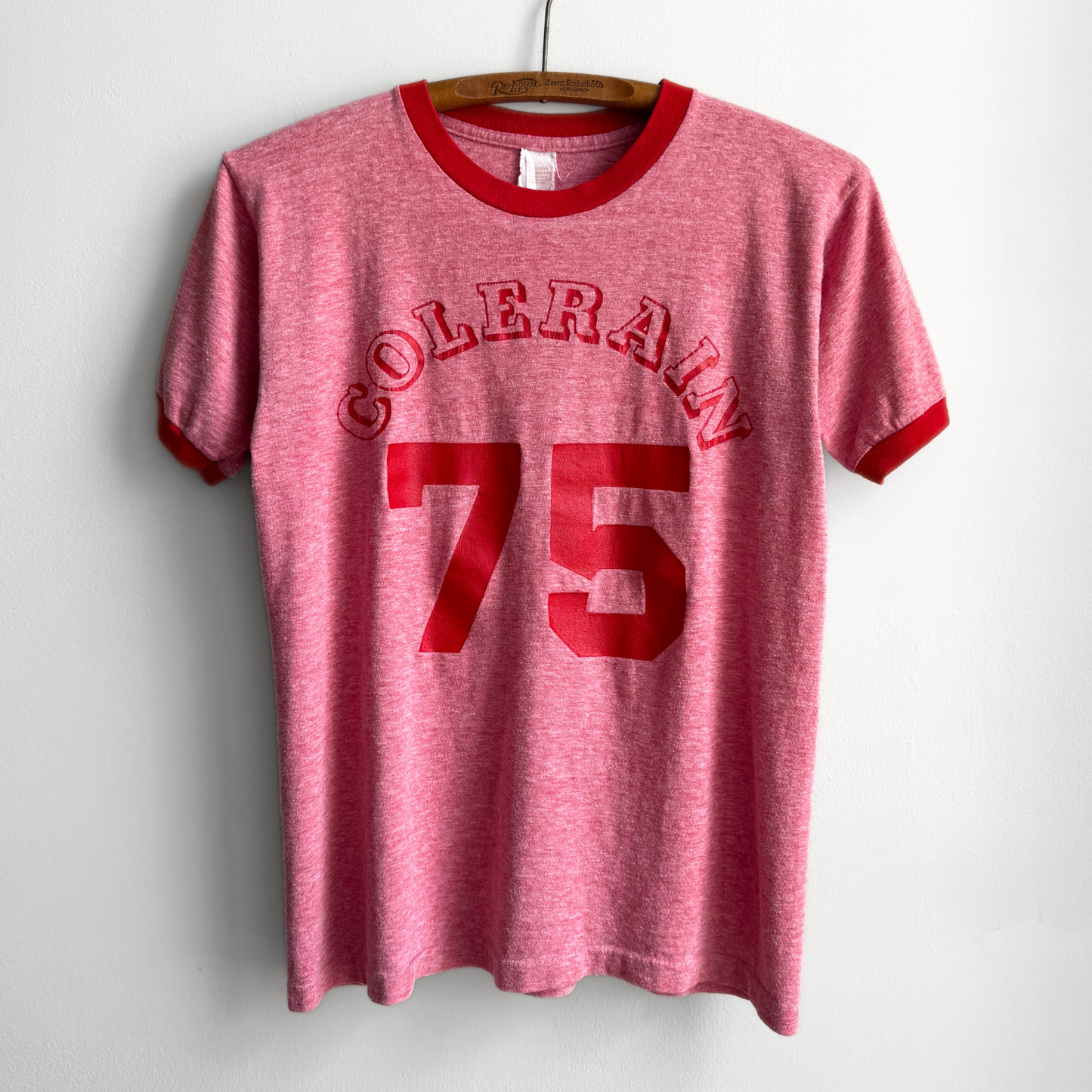 1970s Colerain High Red Graphic Ringer Tee (S)