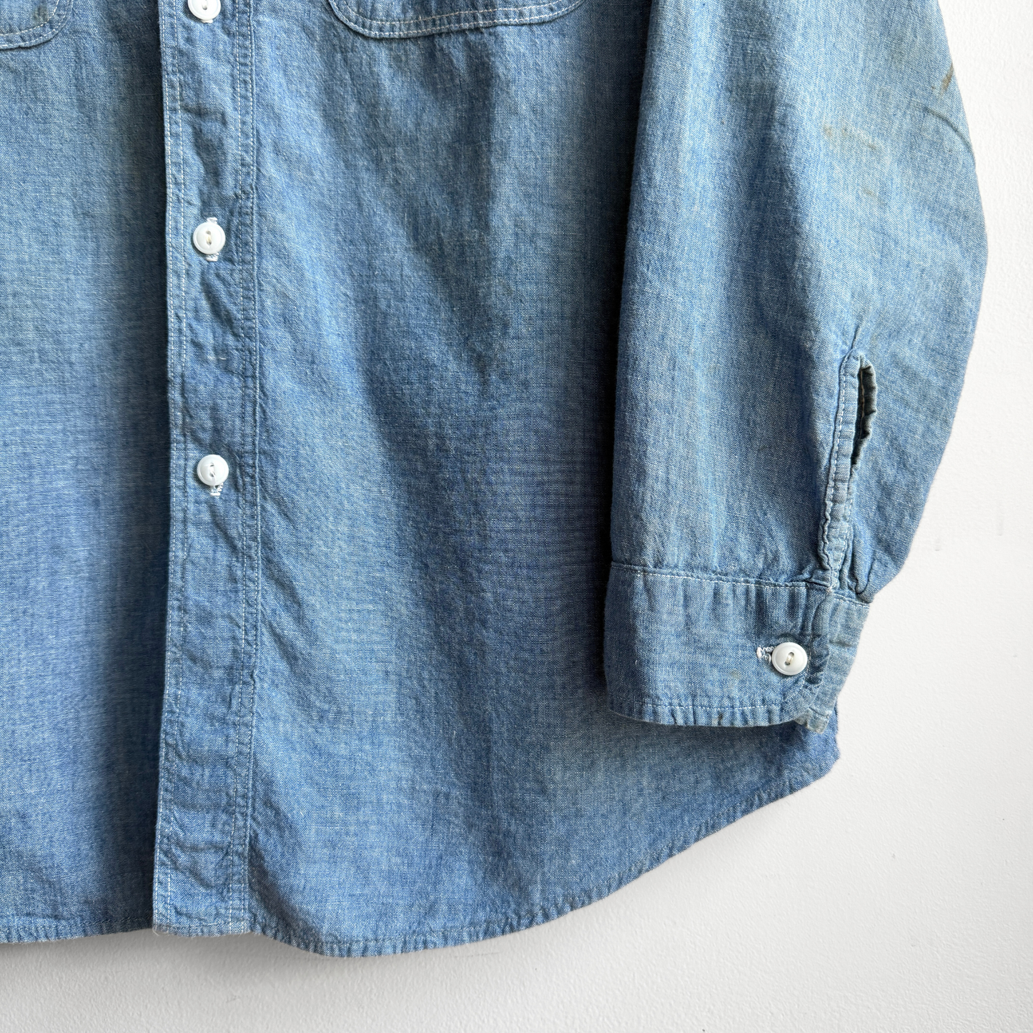 1950s Chambray Cotton Work Shirt