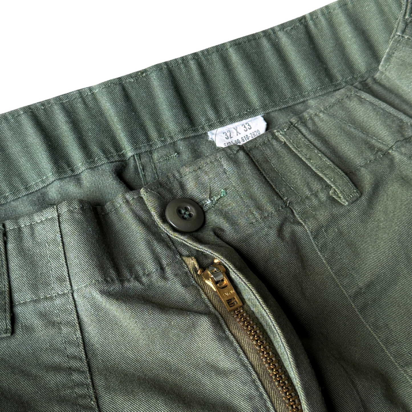 1970s U.S. Army OG 507 Durable Utility Pants (30)