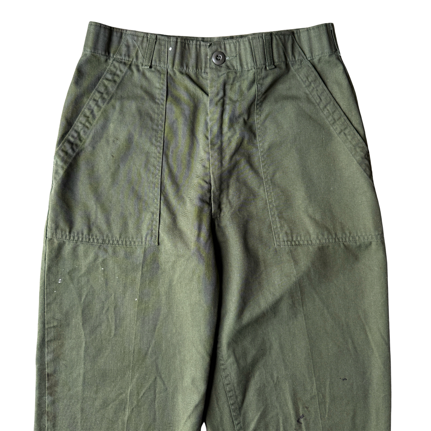 1970s U.S. Army OG 507 Durable Utility Pants (30)