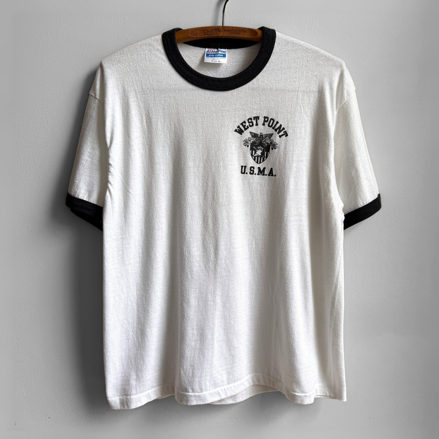 1980s West Point U.S.M.A. Ringer Tee