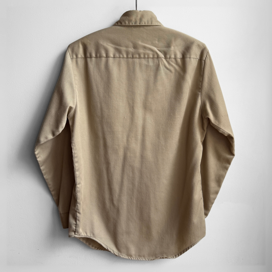 1970s Big Mac Tan Twill Work Shirt