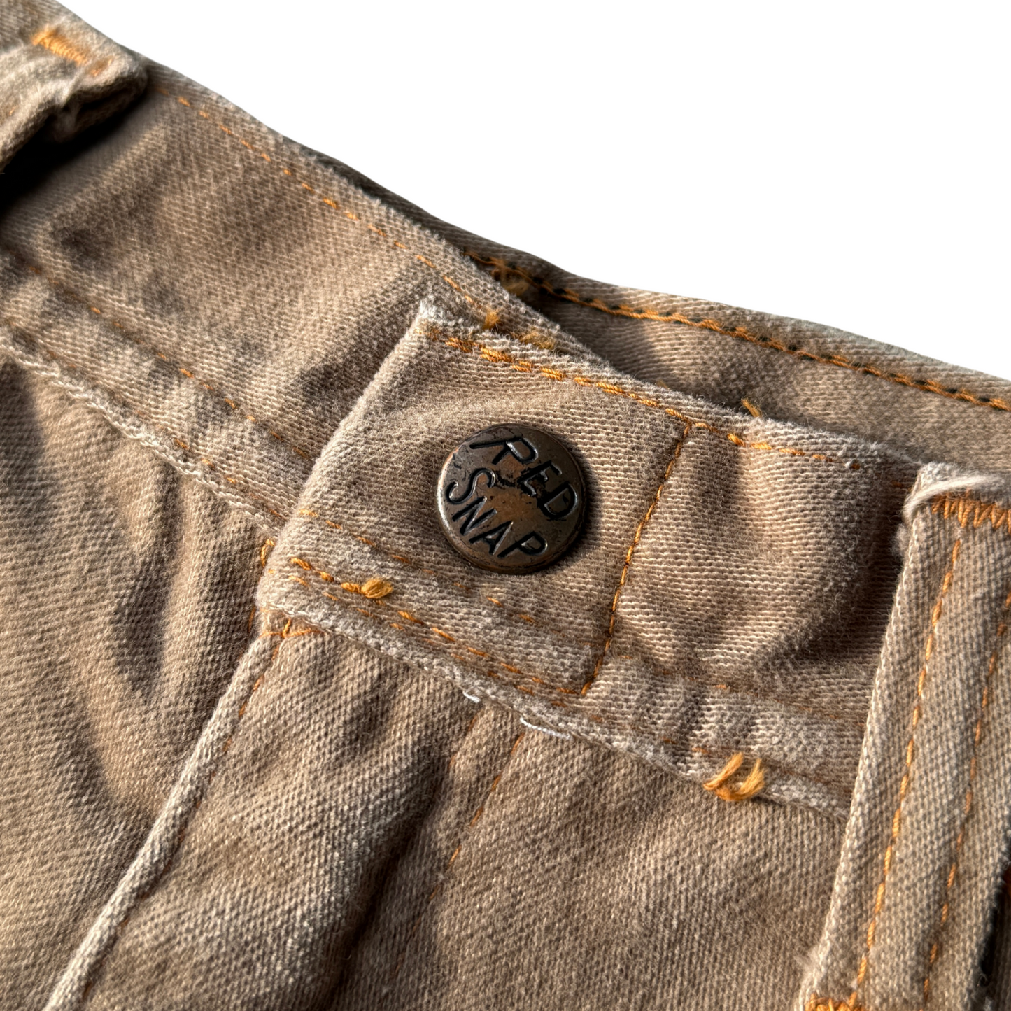 1970s Light Brown Flared Western Pants