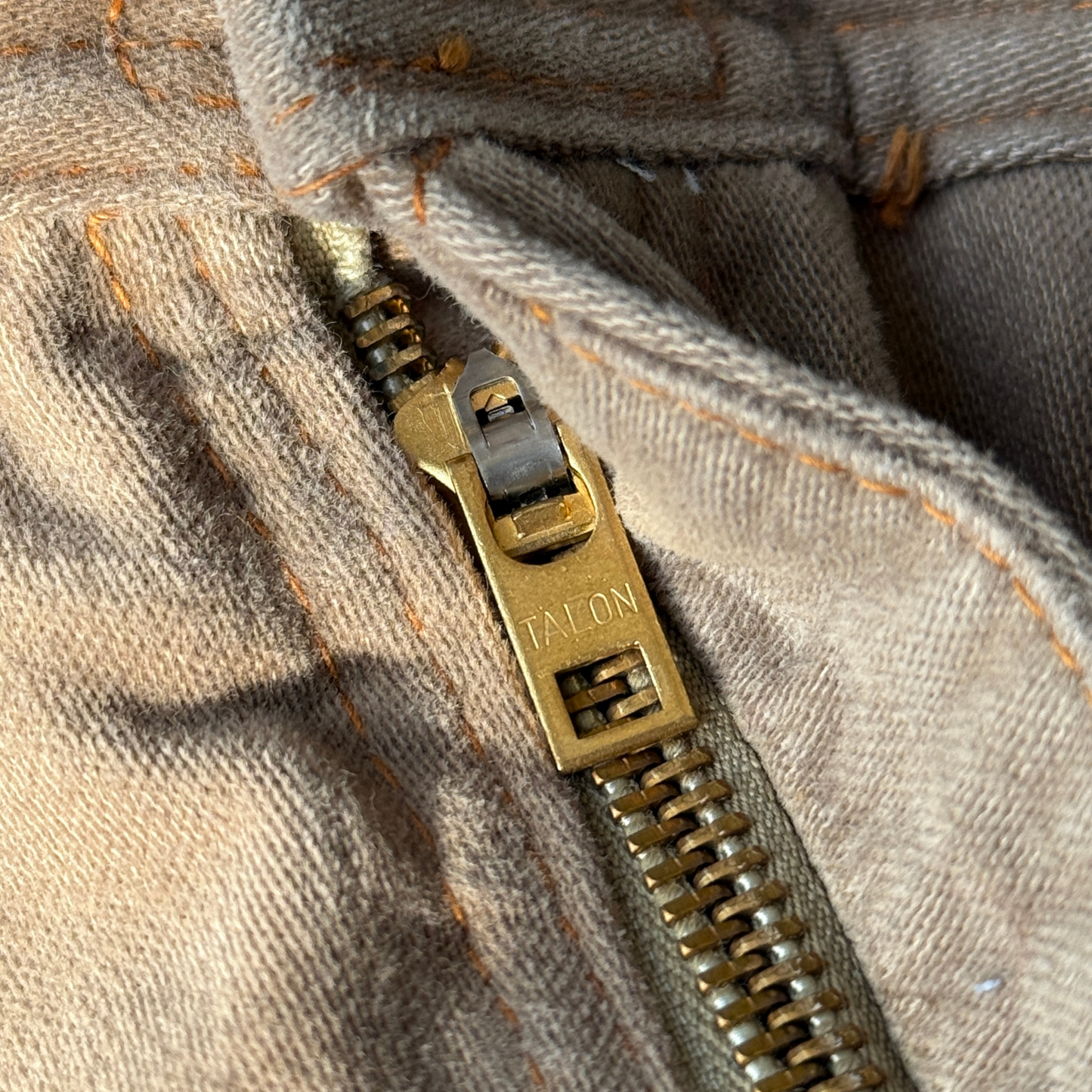 1970s Light Brown Flared Western Pants