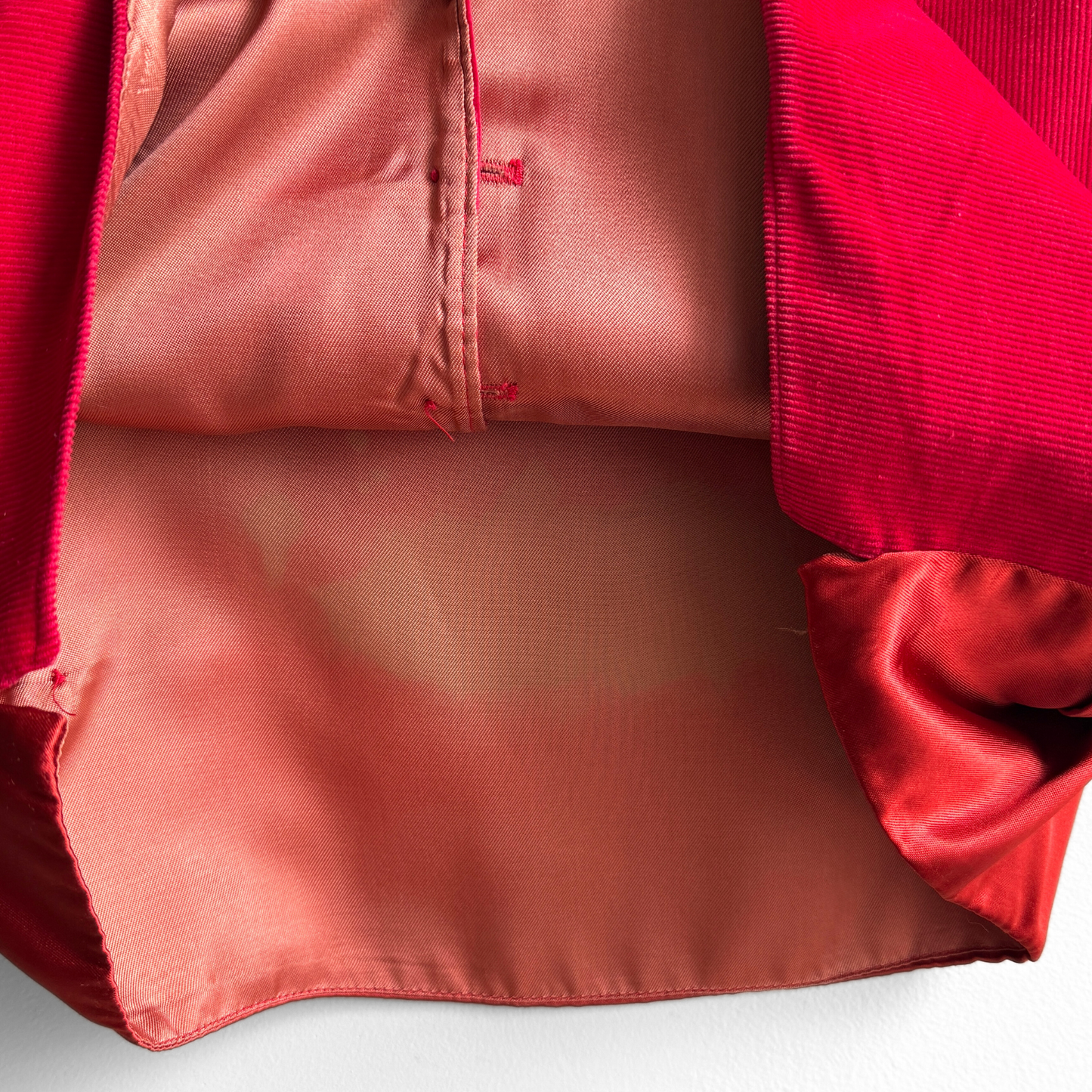 1950s Red Corduroy Vest Waistcoat