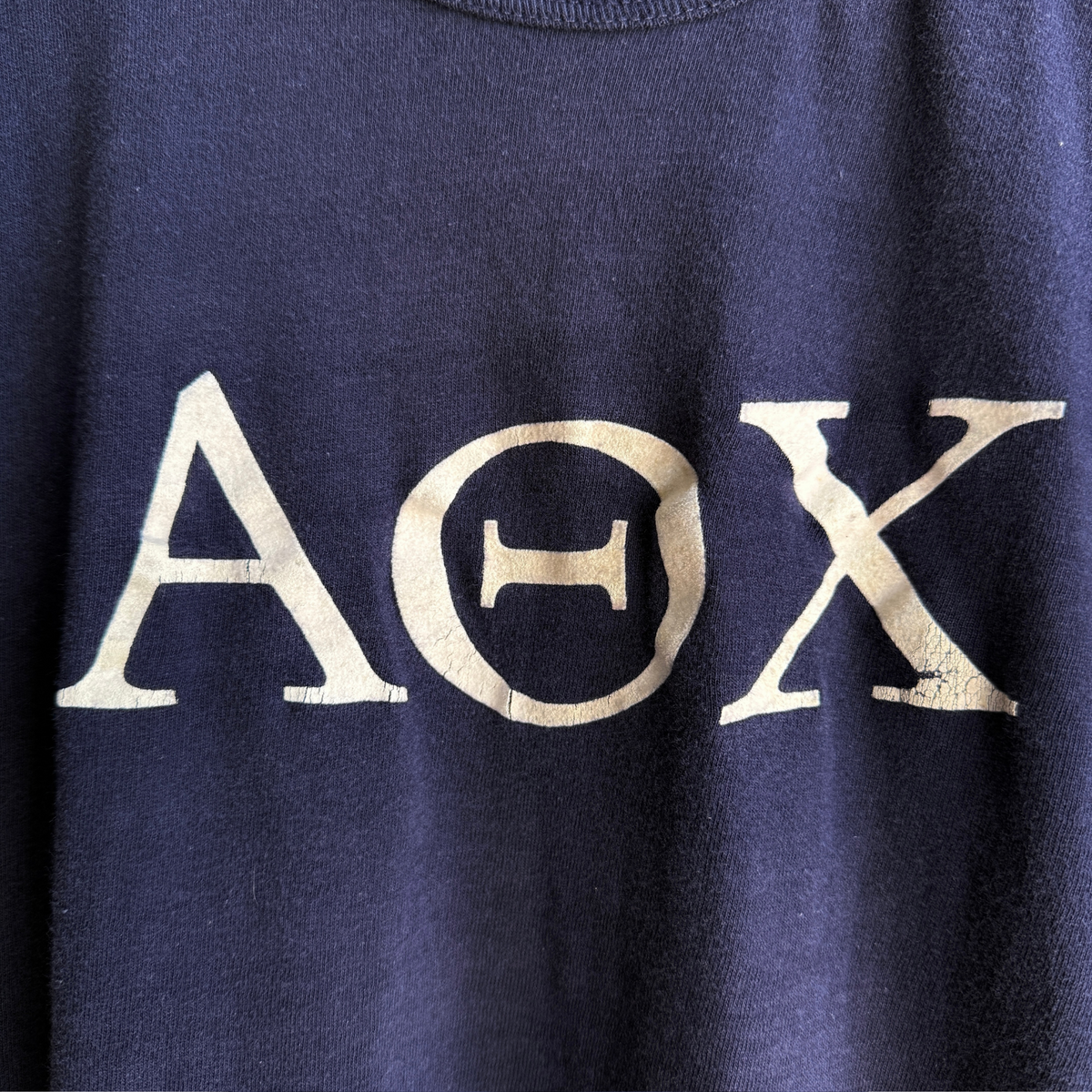 1950s Alpha Theta Chi Flock Print Tee