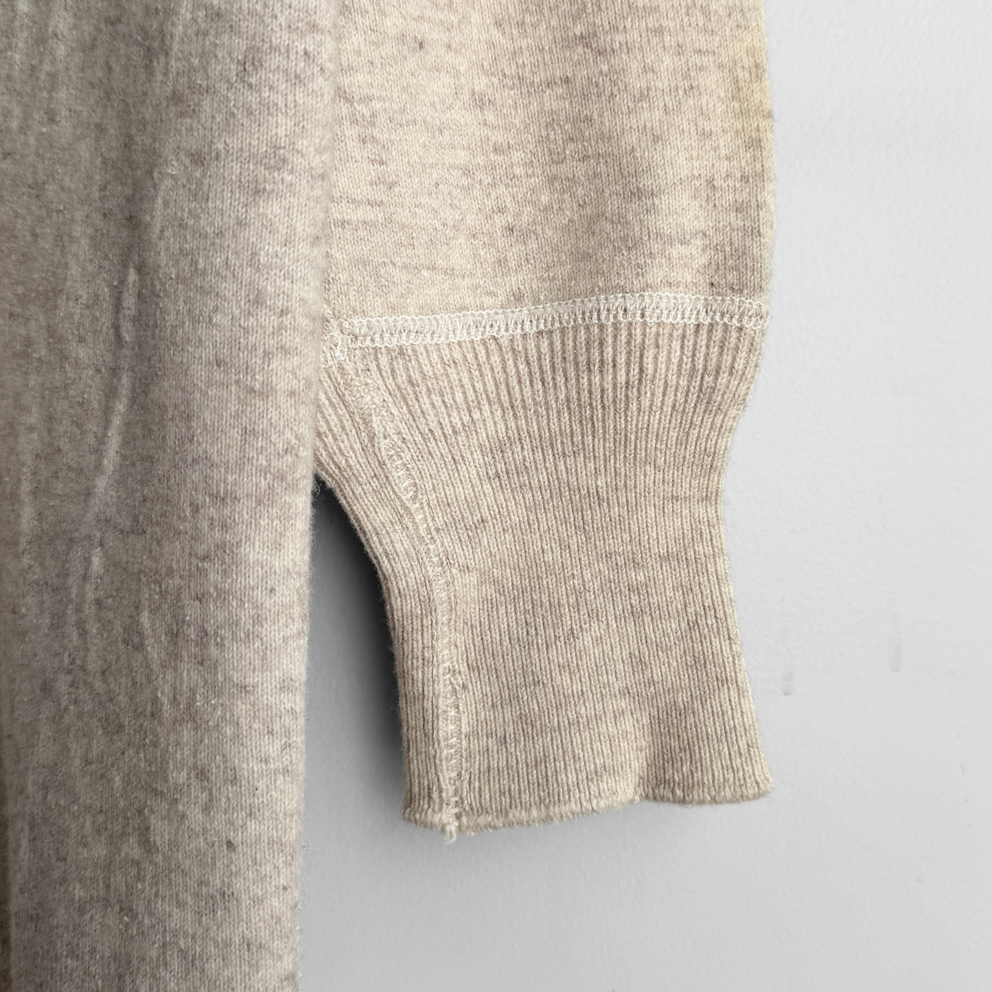 1940s Wool Henley Thermal Long Sleeve