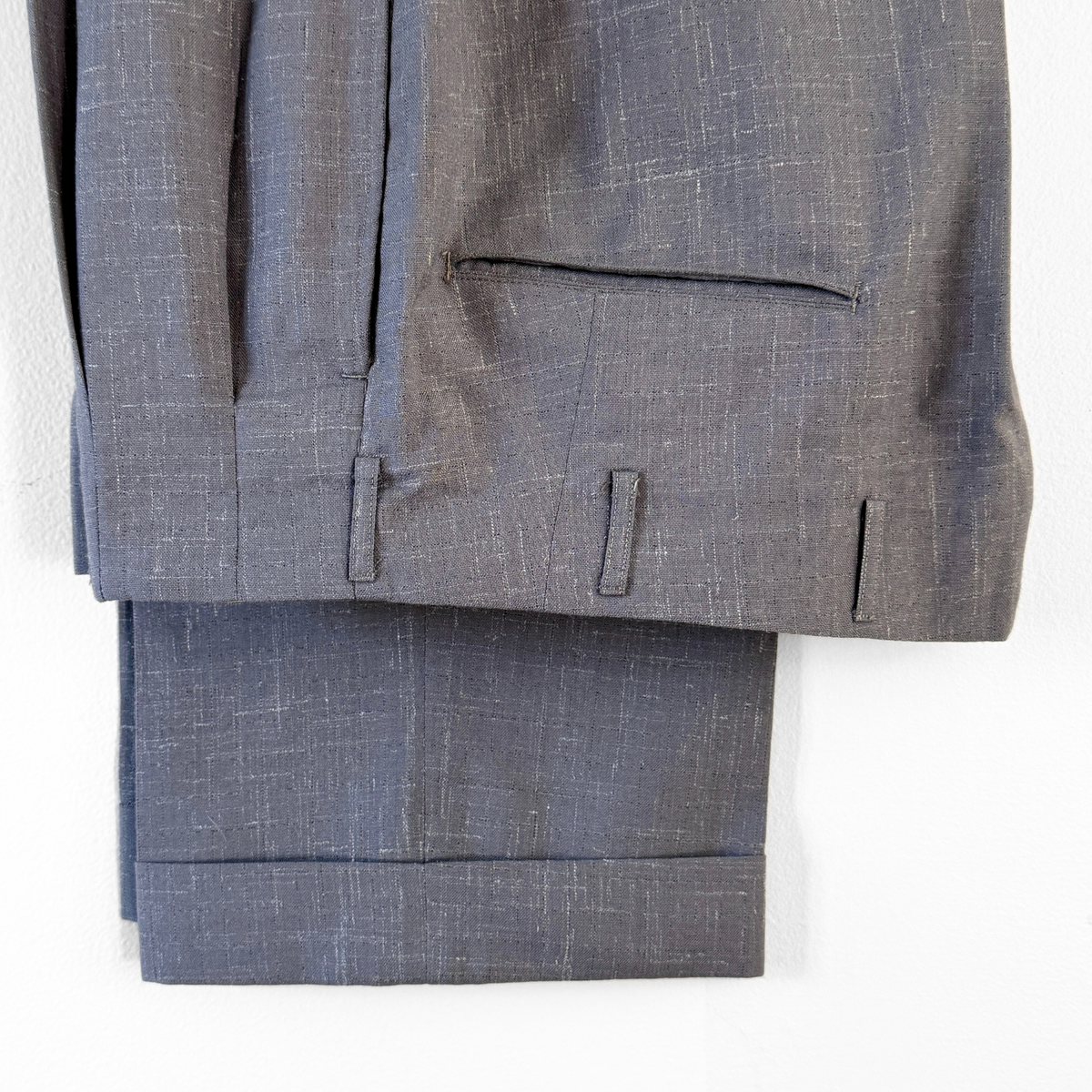 1950s Grey Fleck Pattern Two-Piece Suit