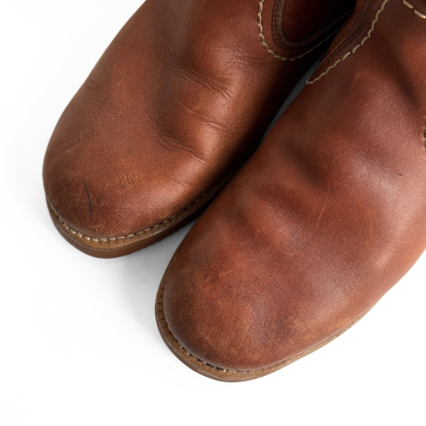 1970s Brown Sherpa Insulated Leather Boots (9)