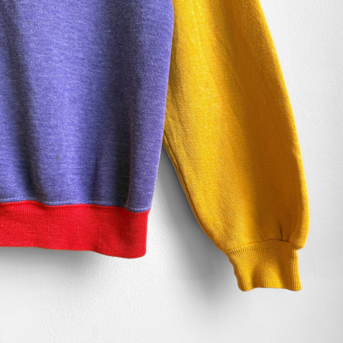 1970s Tri-Tone Zip Collar Sweatshirt