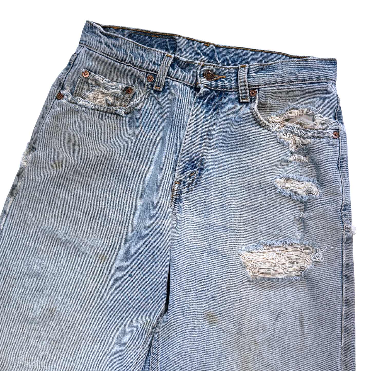 1990s Levi's 550 Distressed Relaxed Fit Denim Jeans (30)