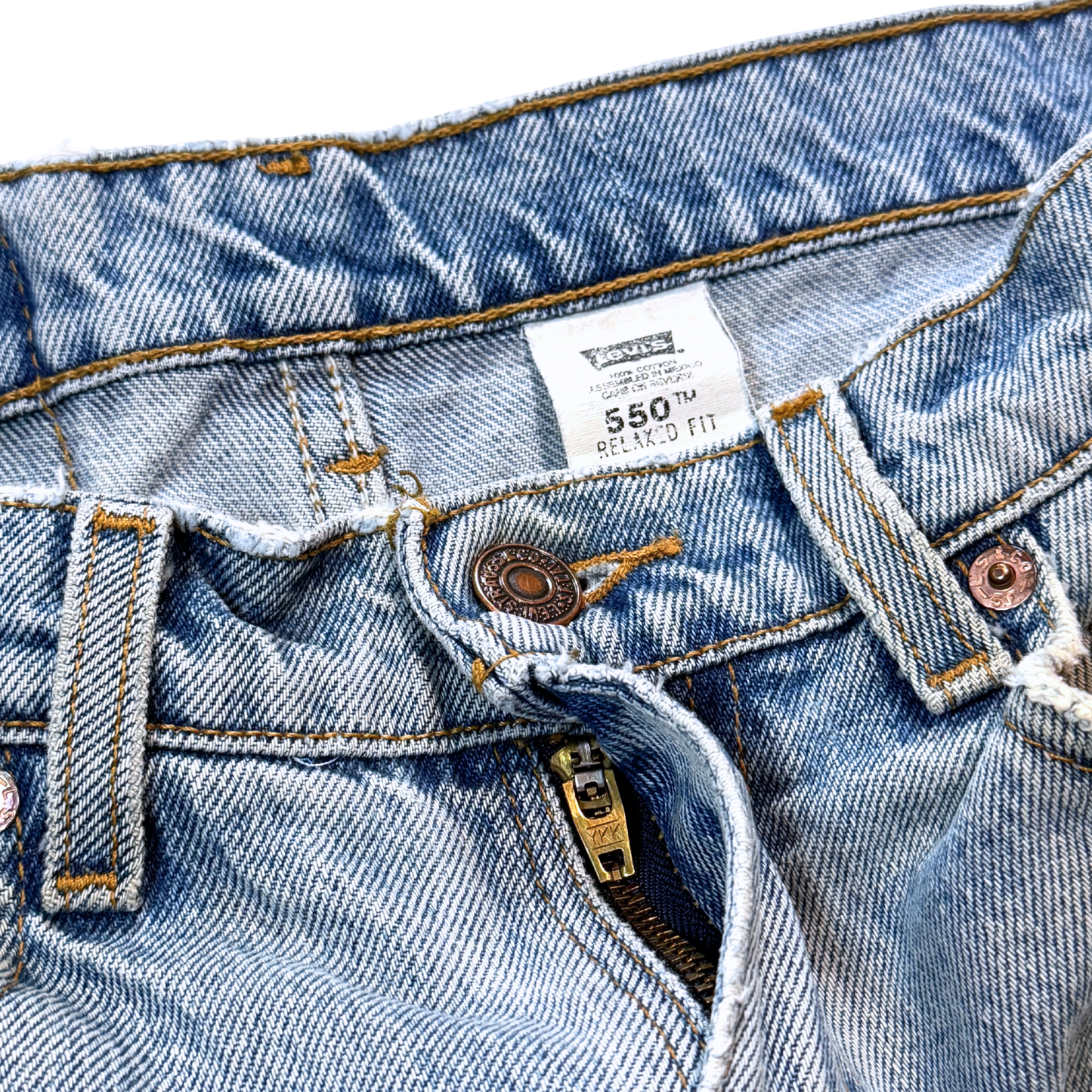 1990s Levi's 550 Distressed Relaxed Fit Denim Jeans (30)