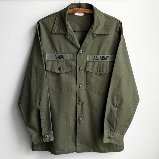 1980s U.S. Army OG-507 Durable Fatigue Shirt