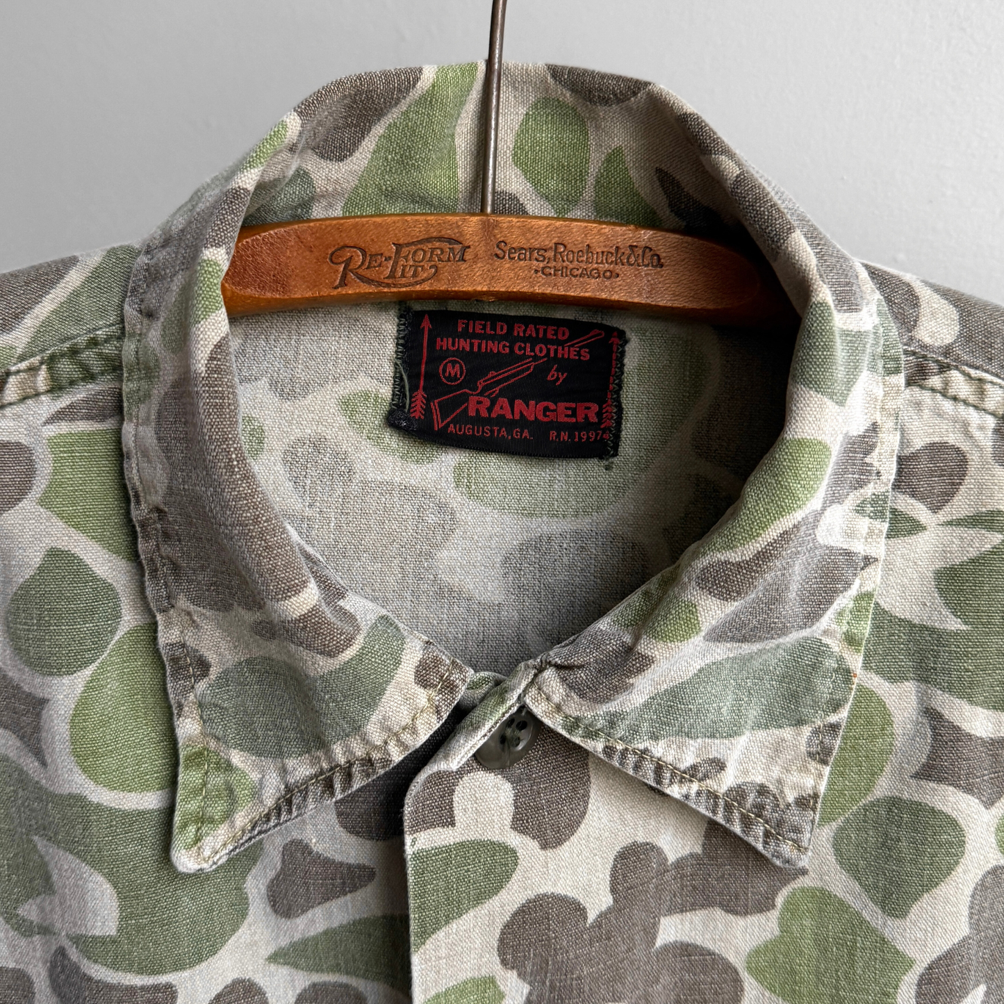 1960s Duck Camouflage Hunting Jacket