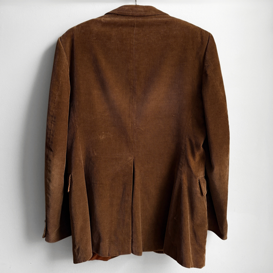 1970s Brown Corduroy Blazer Jacket