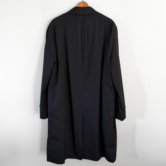 1960s Black Insulated Trench Coat