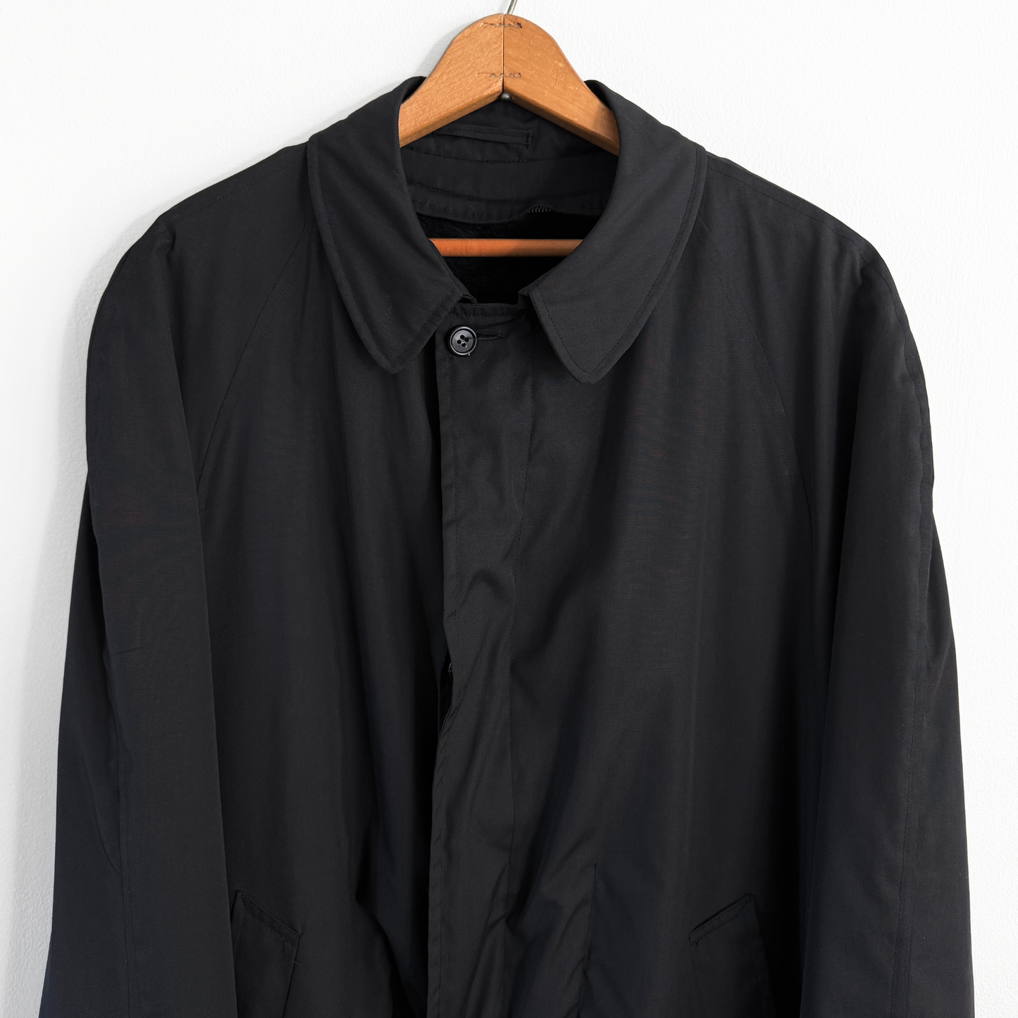 1960s Black Insulated Trench Coat