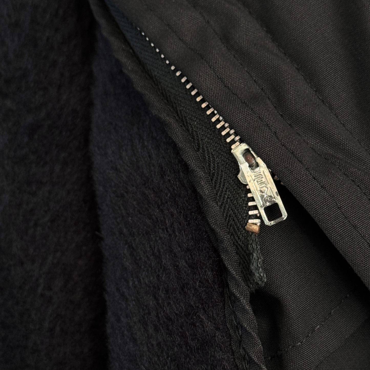 1960s Black Insulated Trench Coat