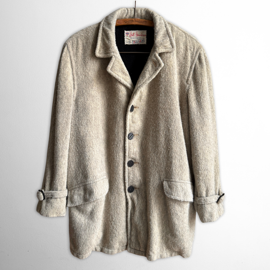 1950s Shaggy Wool Insulated Car Coat