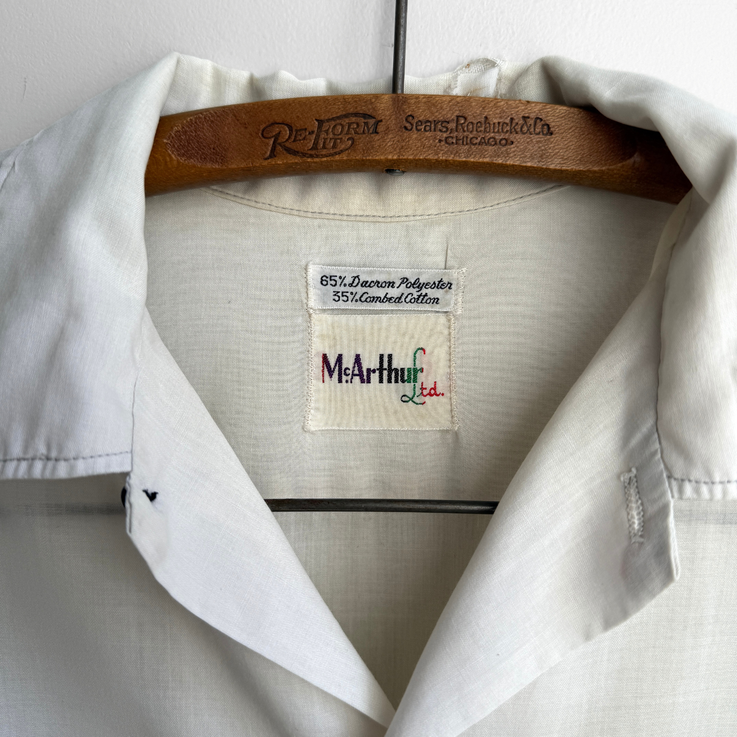 1960s Faded White Casual Shirt