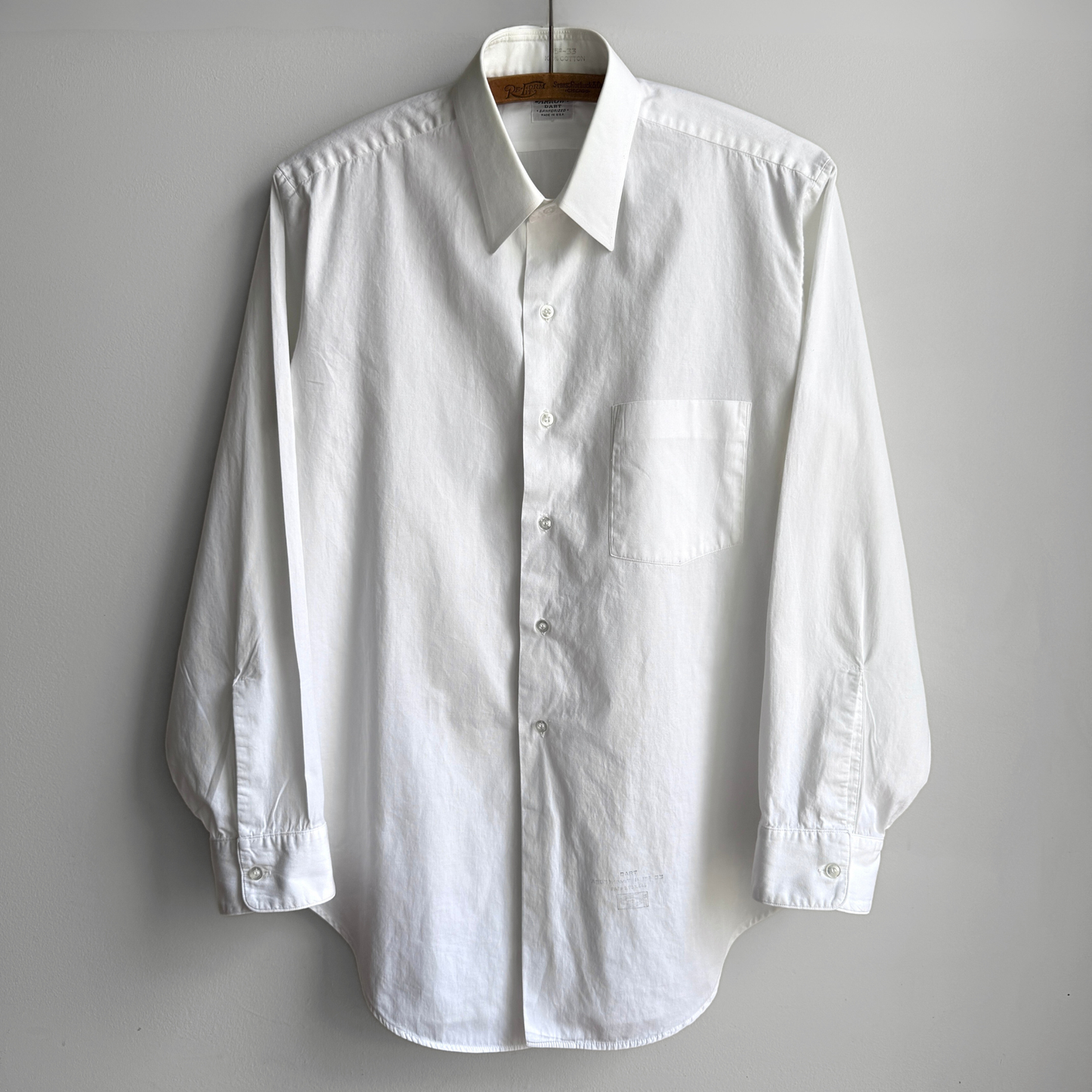1950s Arrow Dart White Sanforized Dress Shirt