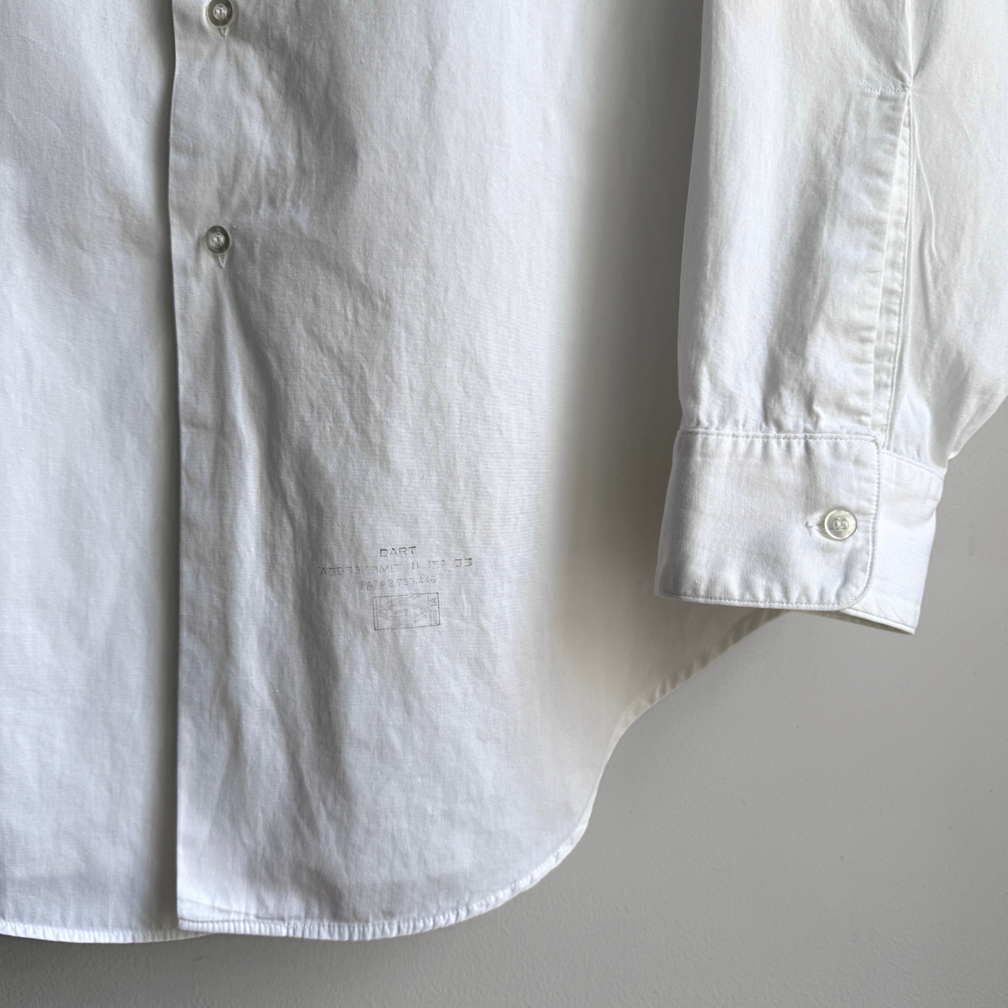 1950s Arrow Dart White Sanforized Dress Shirt