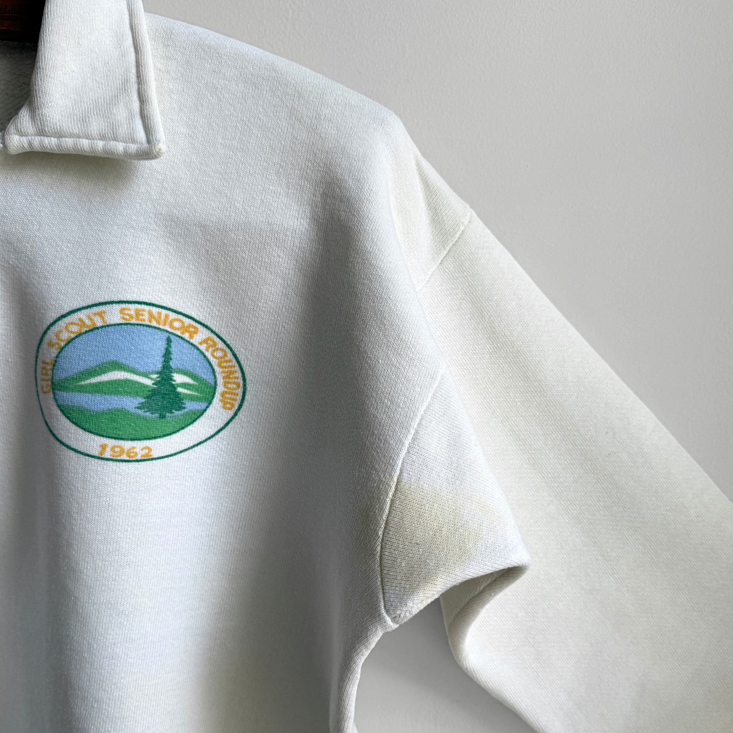 1960s Girl Scout Senior Roundup Quarter-Zip Sweatshirt