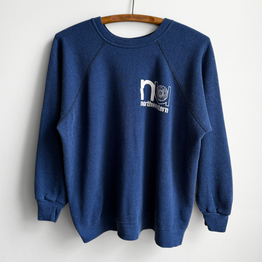1970s Northwestern University Raglan Sweatshirt
