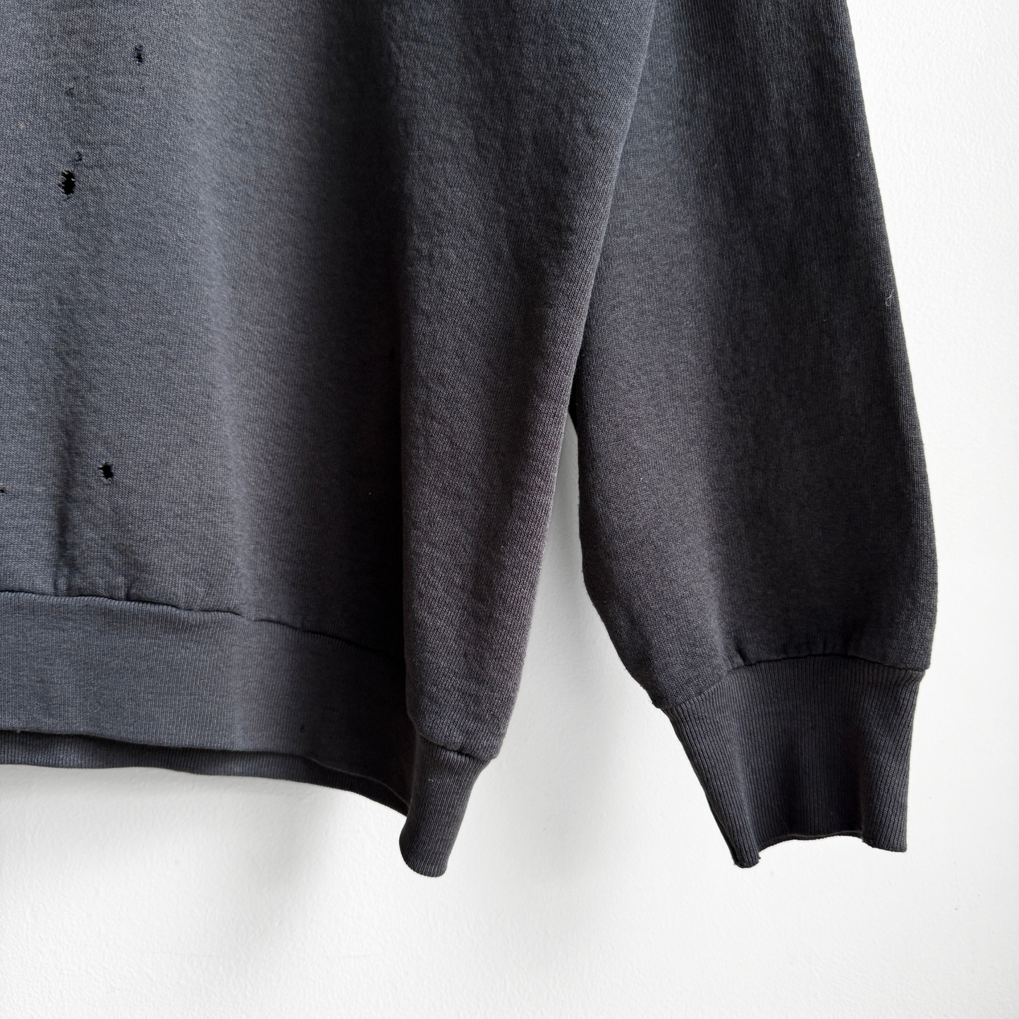 1980s Faded Black Raglan Sweatshirt