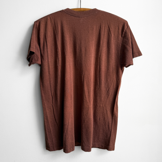 1980s Faded Brown Selvedge Pocket Tee