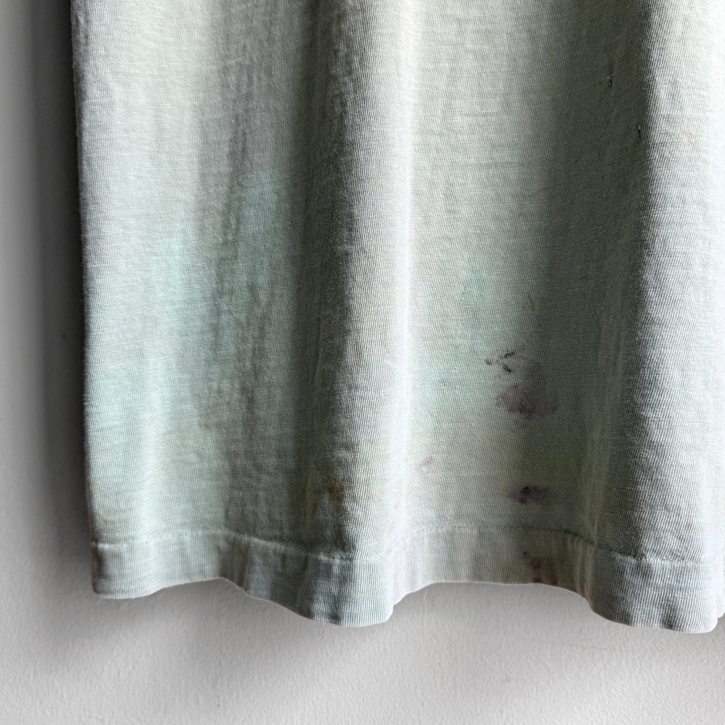 1970s Faded Green Selvedge Pocket Tee