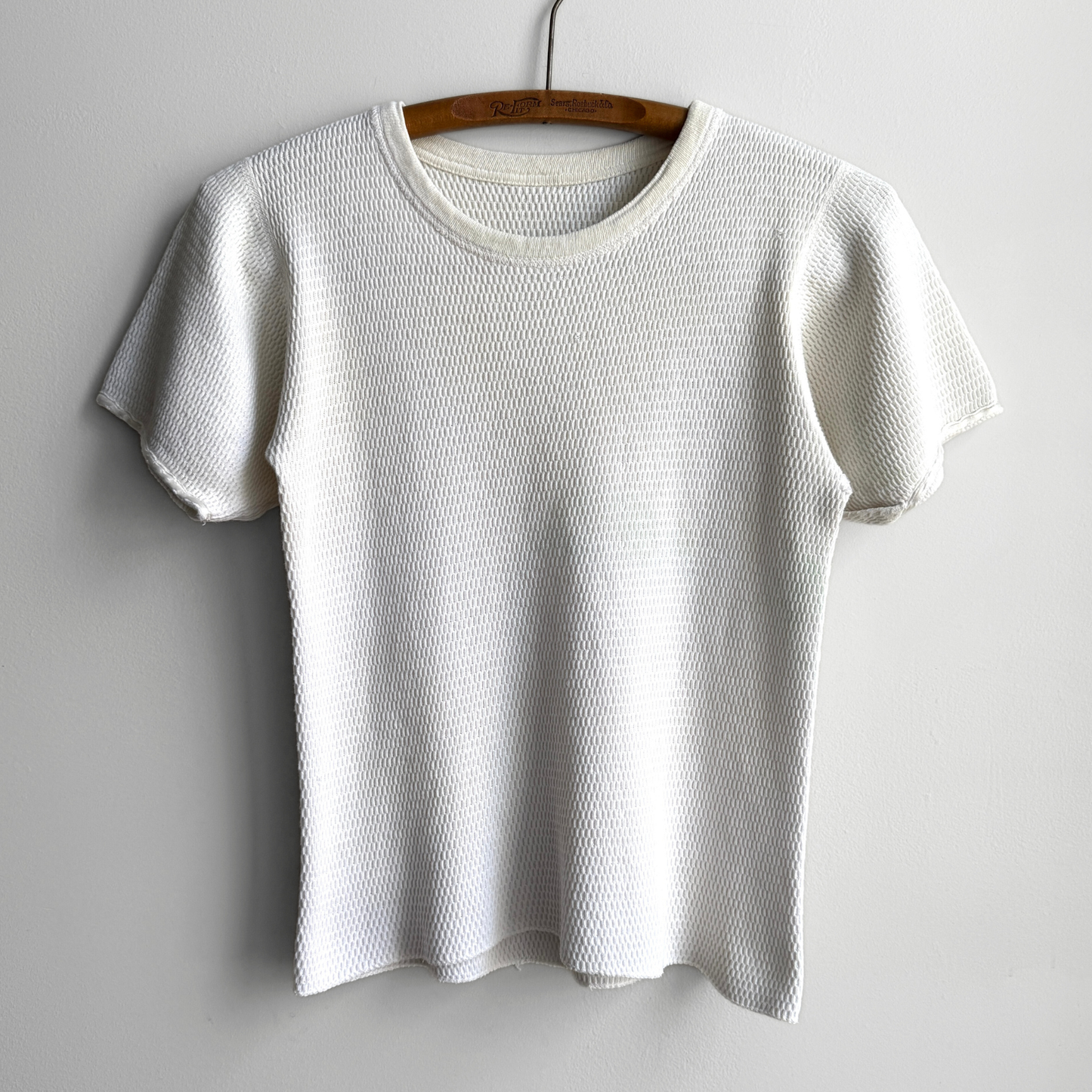 1980s Waffle Knit Thermal Tee