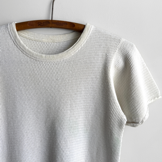 1980s Waffle Knit Thermal Tee