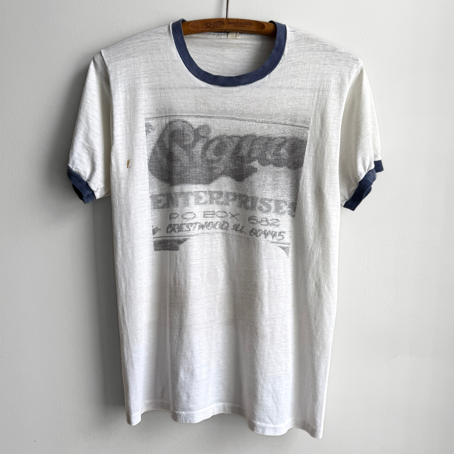 1970s Sigma Enterprises Graphic Ringer Tee