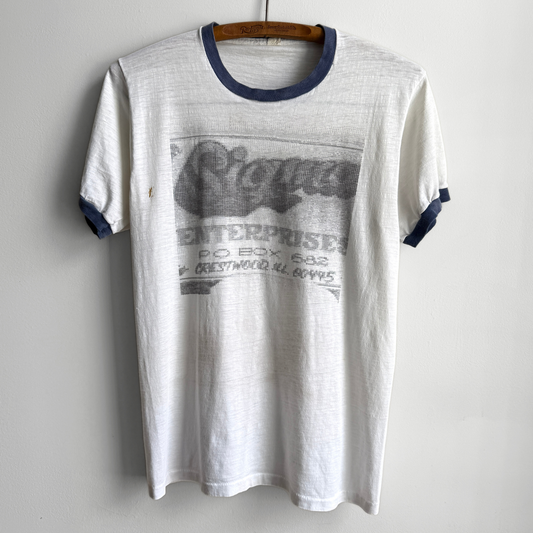 1970s Sigma Enterprises Graphic Ringer Tee