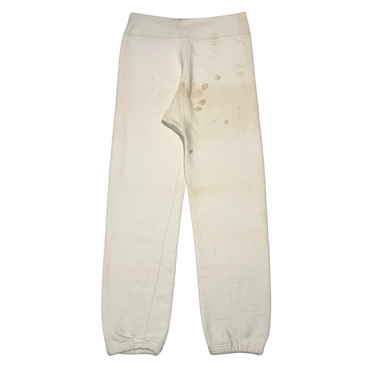 1950s White Cotton Gusset Sweatpants (M)