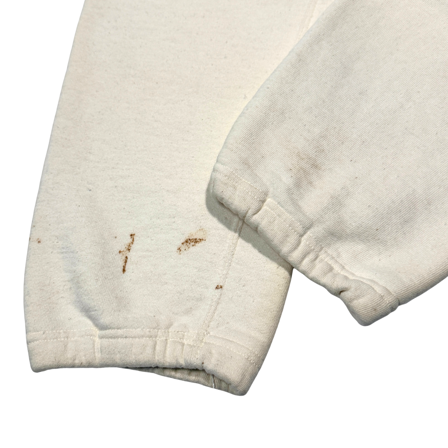 1950s White Cotton Gusset Sweatpants (M)