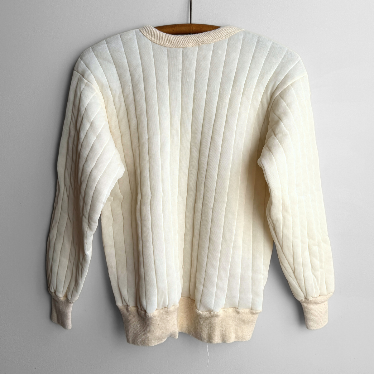 1970s Quilted Thermal Sweatshirt