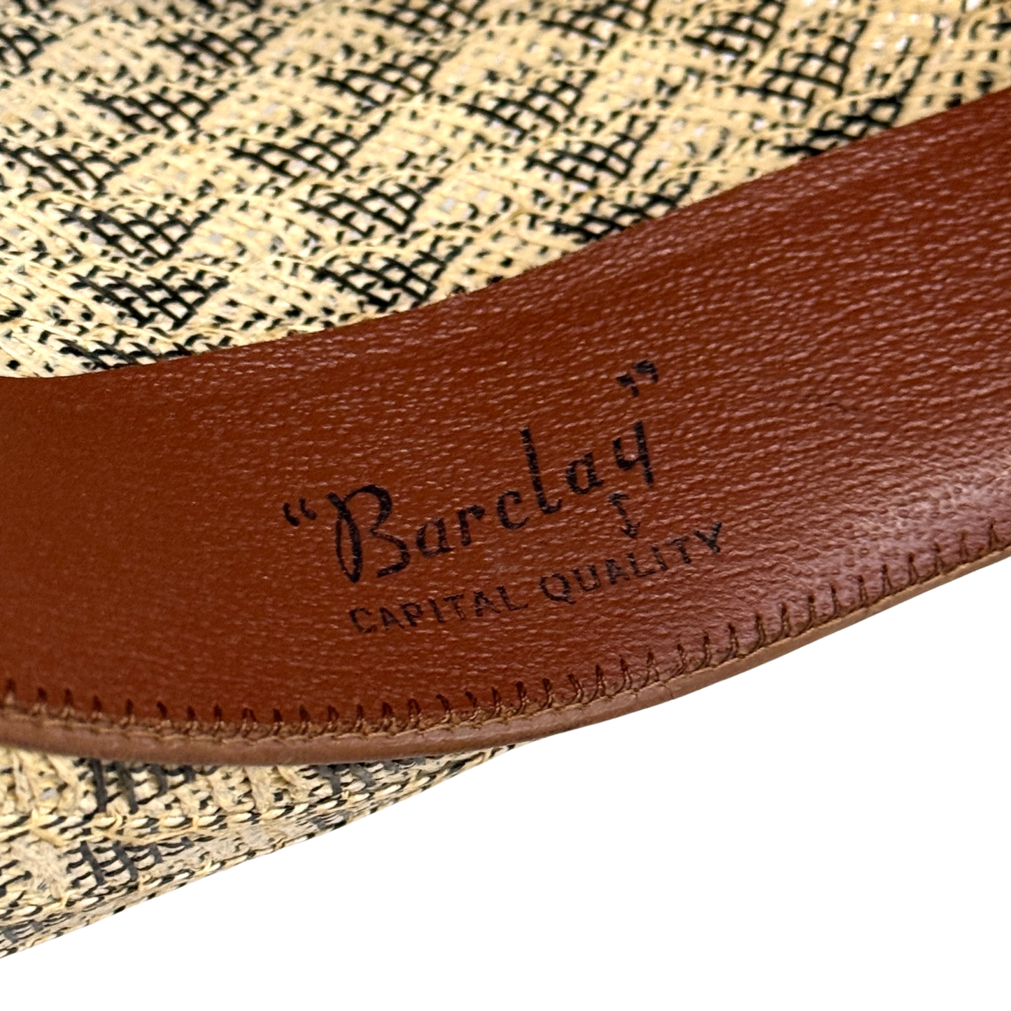 1950s Yellow Woven Straw Hat