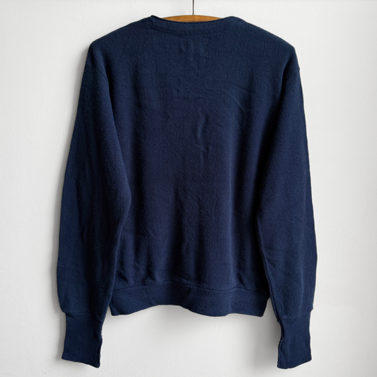 1980s Space Blue Acrylic Knit Cardigan