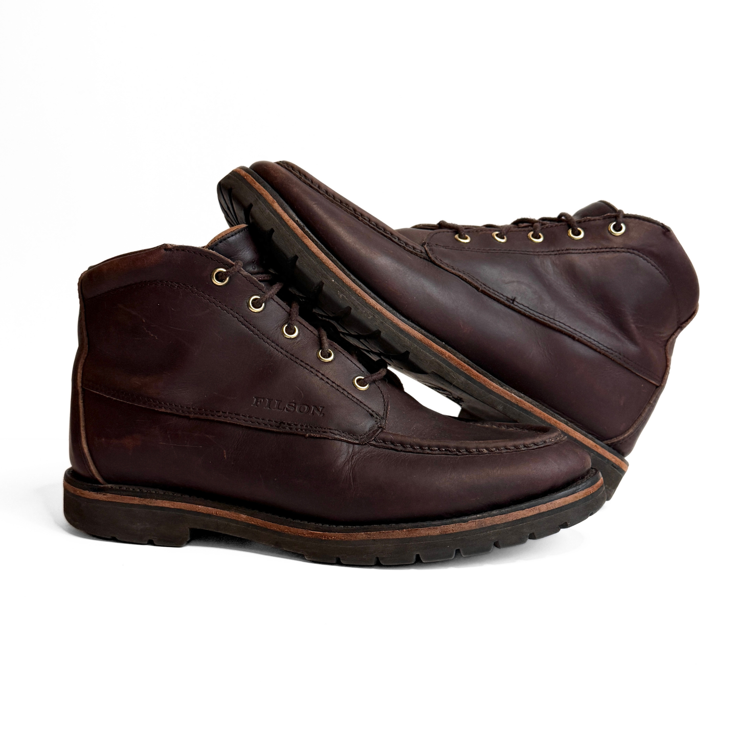 C.C. Filson Brown Leather Uplander Chukka Boots (11)