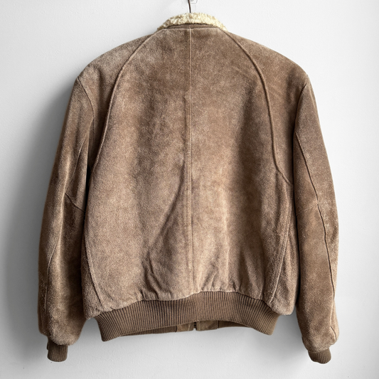 1980s Brown Suede Leather Western Jacket