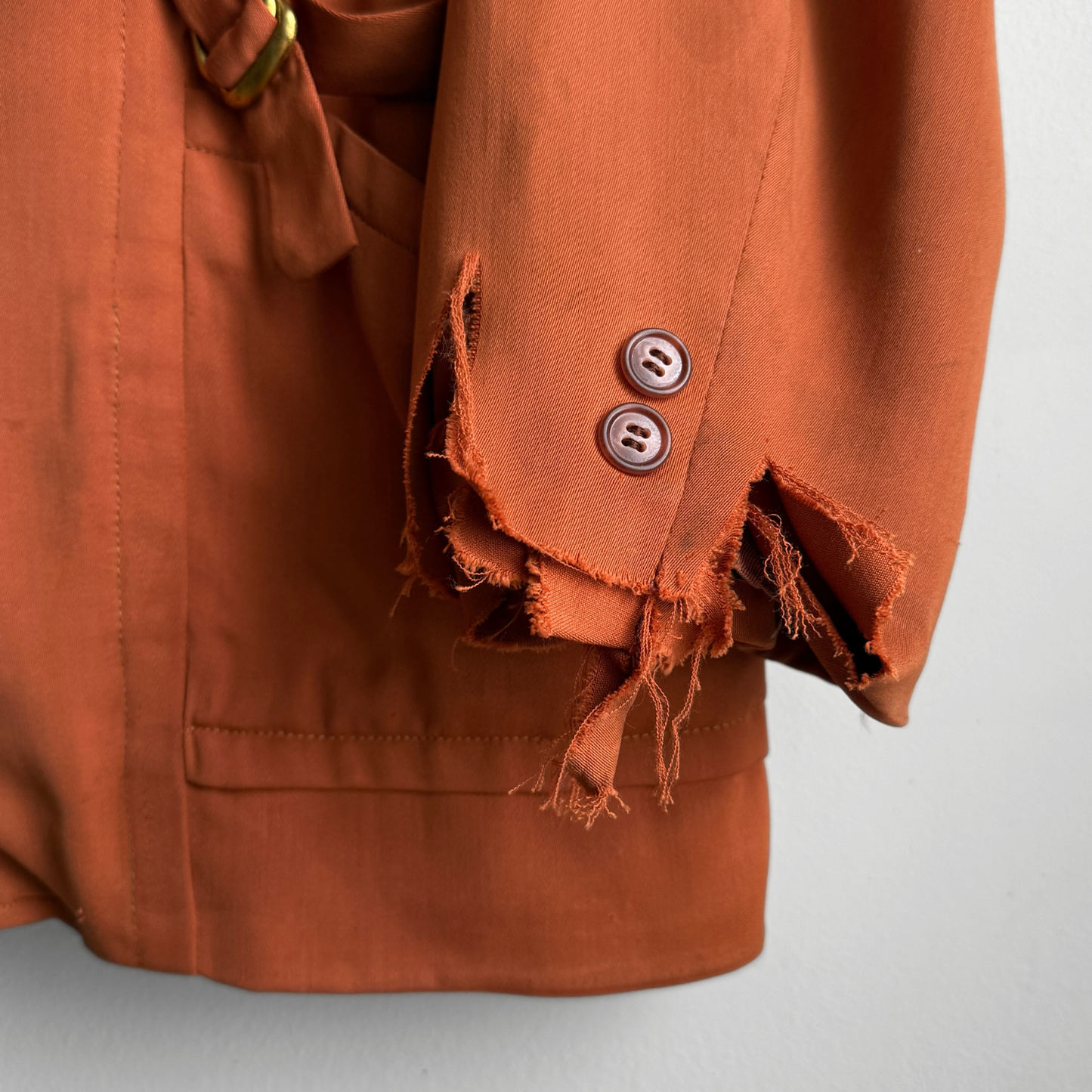 1950s Orange Gabardine Hollywood Leisure Jacket