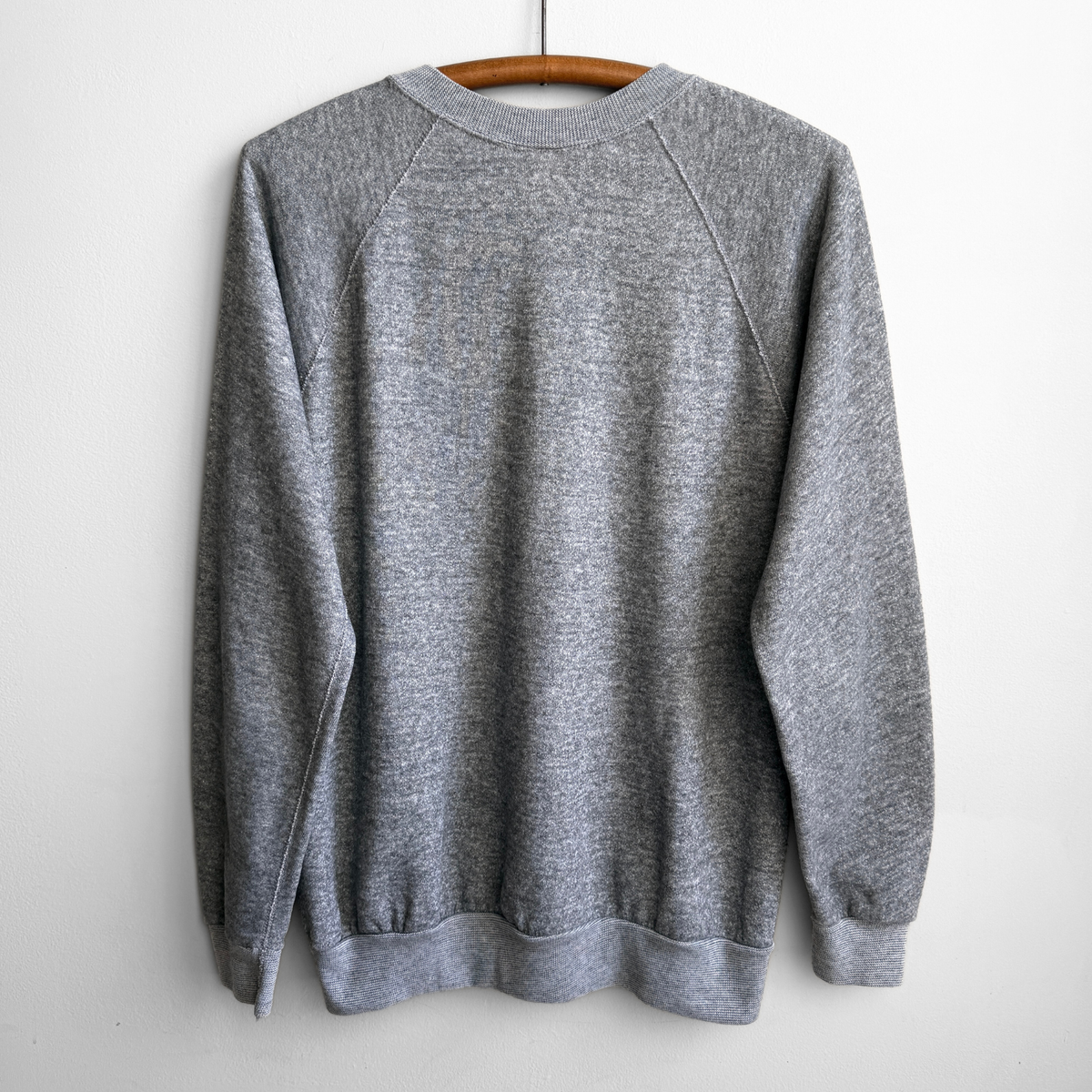 1980s Illinois Benedictine College Grey Raglan Sweatshirt