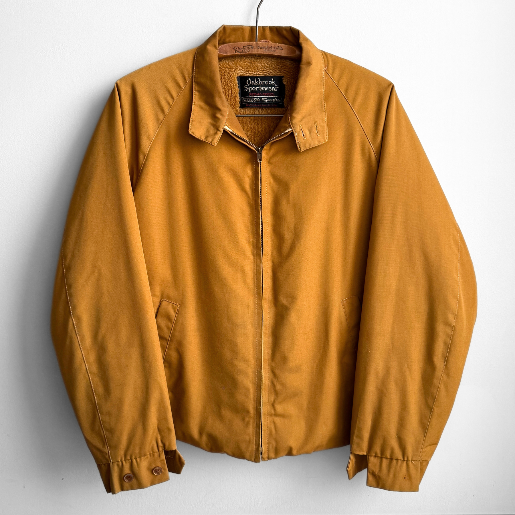 1970s Yellow Sherpa Harrington Work Jacket – ThreadCount Vintage Co