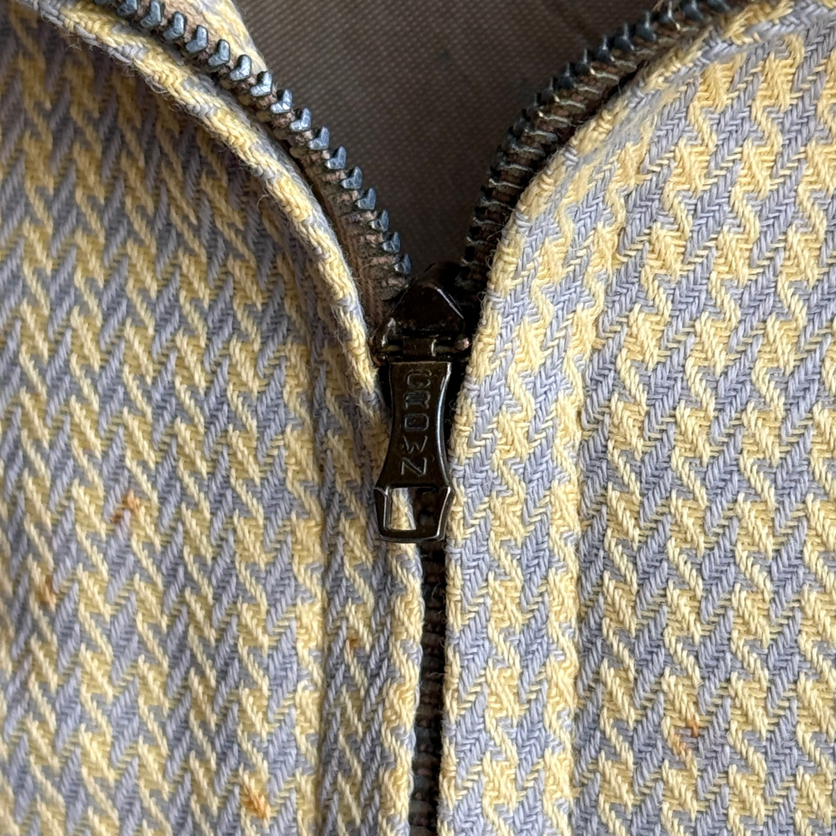 1950s Light Purple & Yellow Gabardine Jacket
