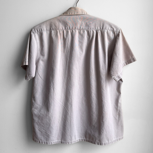 1950s Hercules Grey Loop Collar Work Shirt